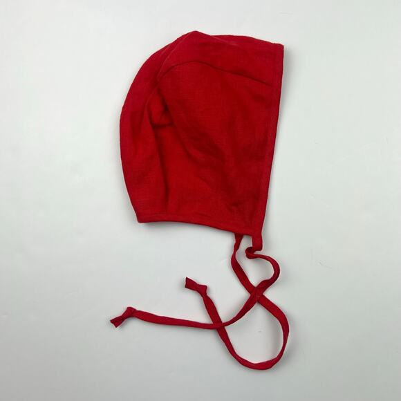 Briar Red Linen Bonnet - Picture 5 of 5